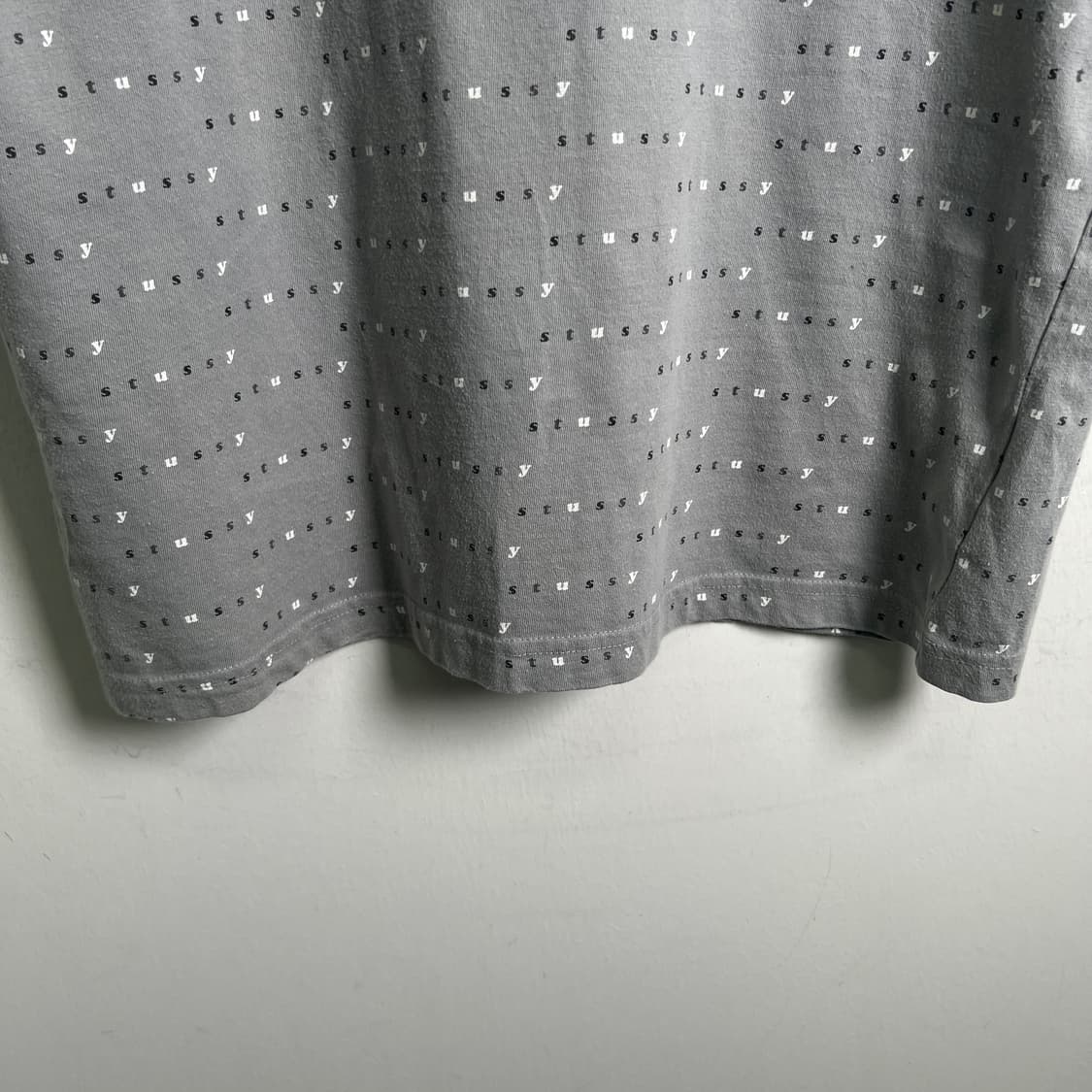 stussy 스투시 빈티지 그레이 반팔 폴로 셔츠 M 상품이미지6