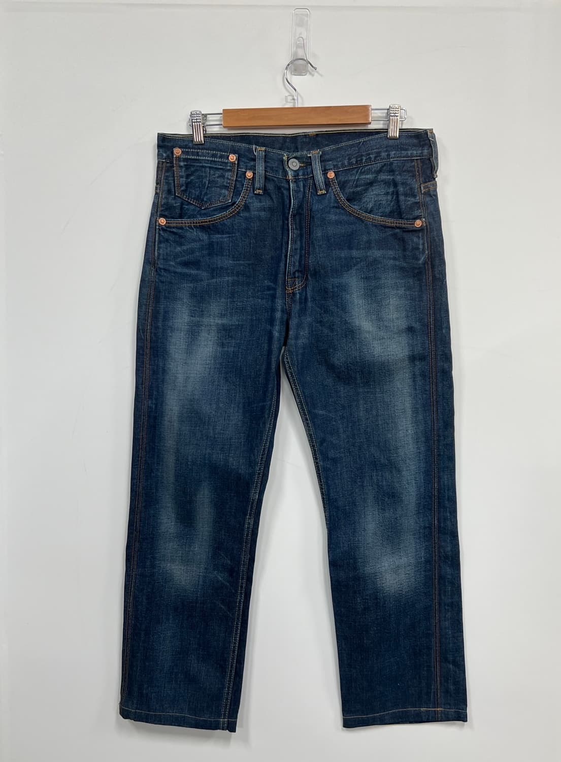 리바이스 505 레귤러 스트레이트 워싱 데님 팬츠 상품이미지7