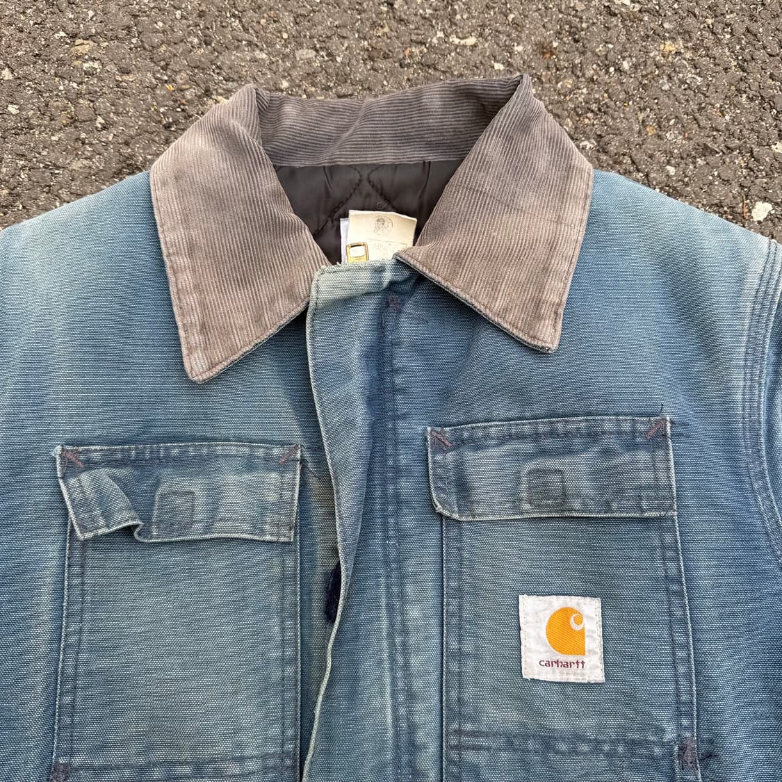 OG Vintage Carhartt C03 NVY 4x4 Big Logo 상품이미지5