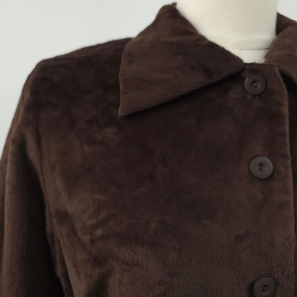 SUTJESO 브라운 큐프라 퍼 벨티드 셔츠 자켓 상품이미지6