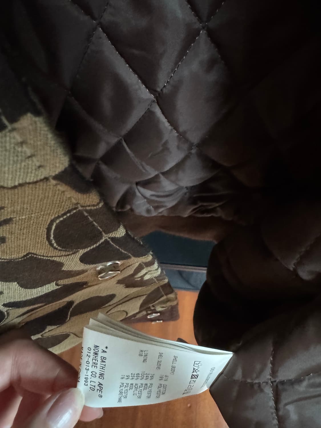 베이프 쿠키 카모 바시티 자켓 상품이미지7