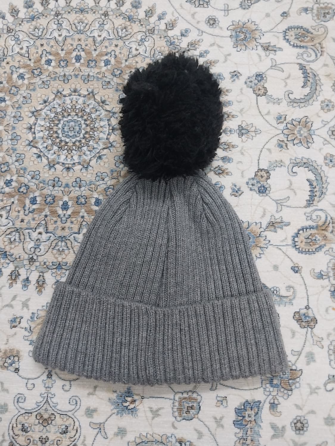 디스커버리 회색 털방울 비니 키즈 F (성인 56호까지) 상품이미지2