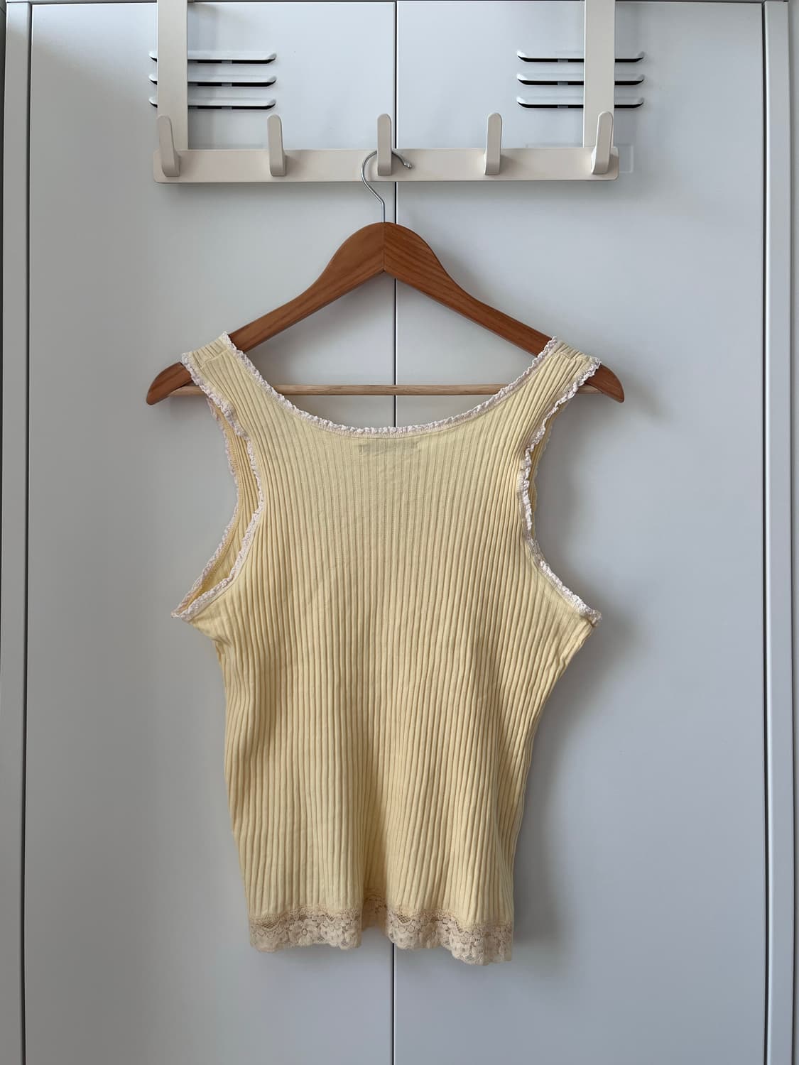 Mixt 연노랑 레이스 골지 레이어드 슬리브리스 상품이미지9