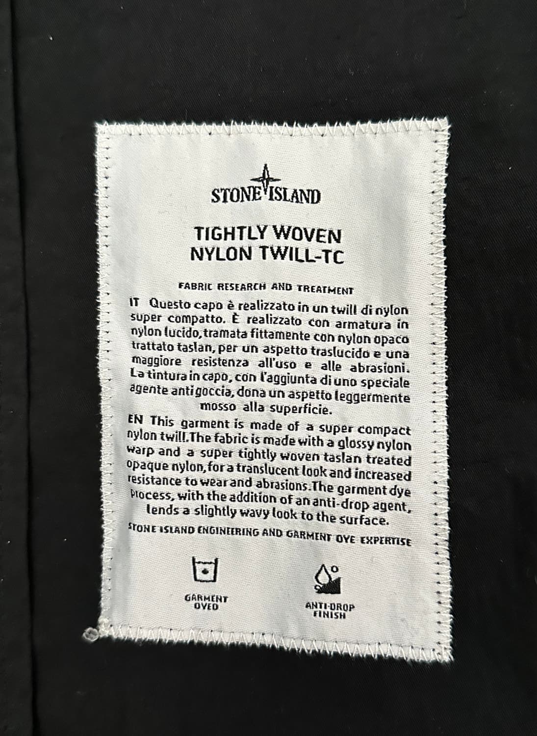 스톤아일랜드 타이틀리 우븐 나일론 자켓 XL(105) 국내판 상품이미지2
