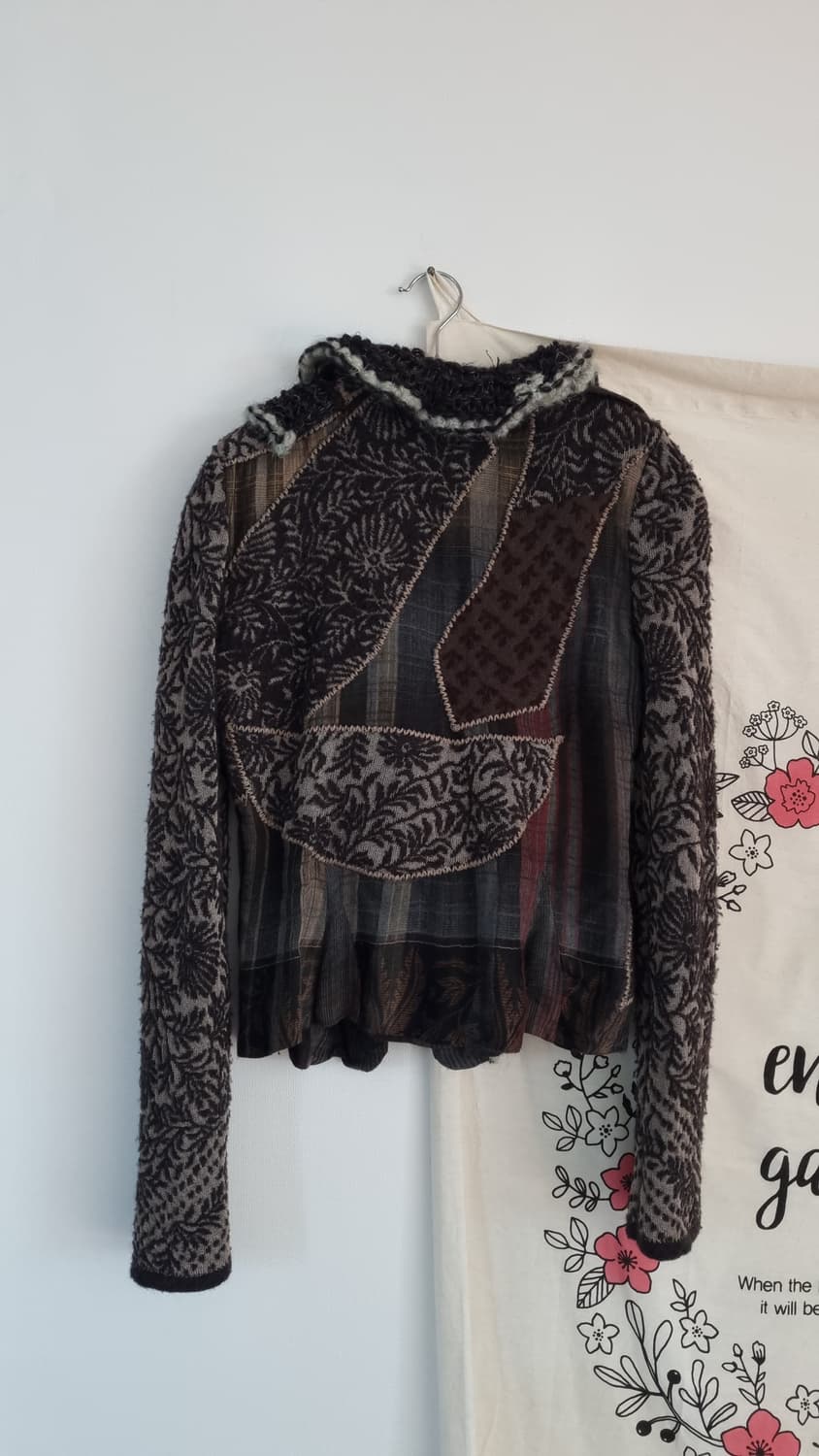 트리코시크 러플 믹스 가디건 상품이미지7