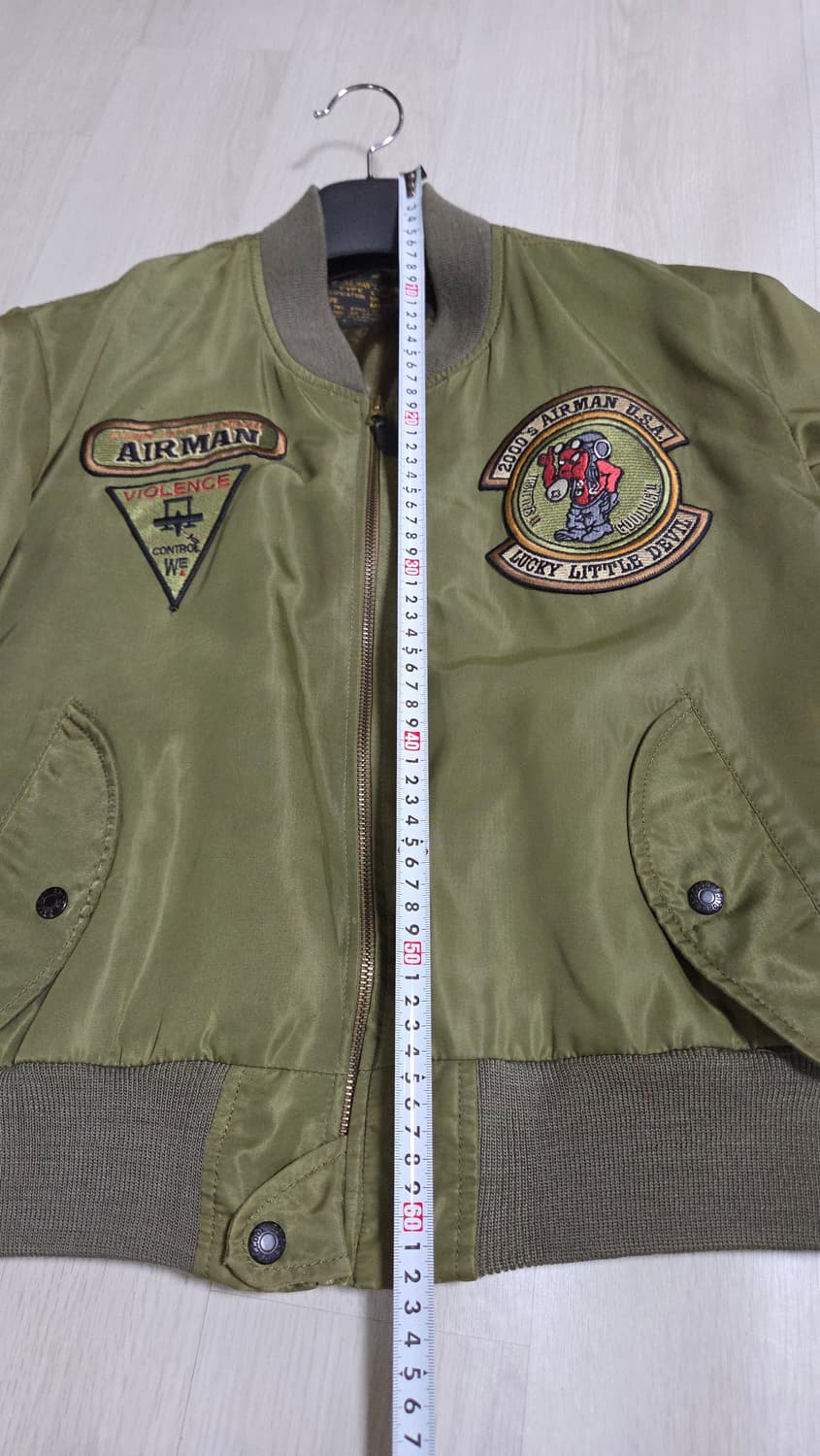 (착샷) 90s 에어맨 데빌 L2B 플라이트 자켓 상품이미지5