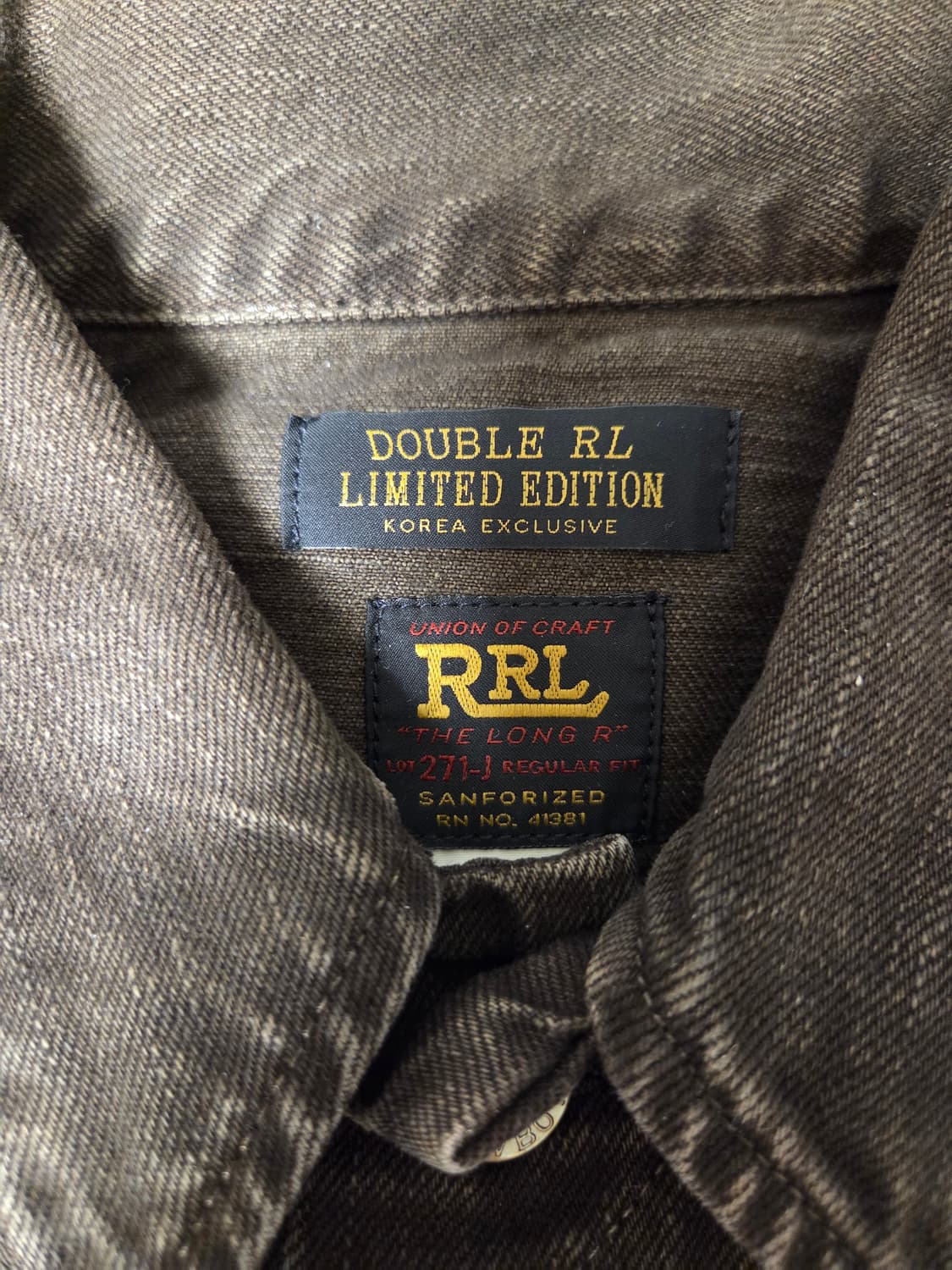 더블알엘 RRL LOT 271 코리아 익스클루시브 데님 자켓 S 새상품 상품이미지3