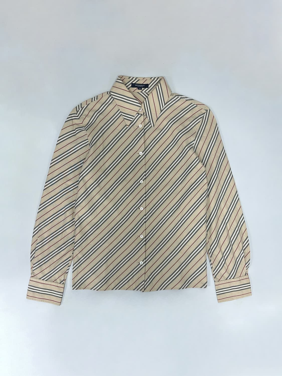 버버리 사선 스트라이프 셔츠 블라우스 상품이미지1
