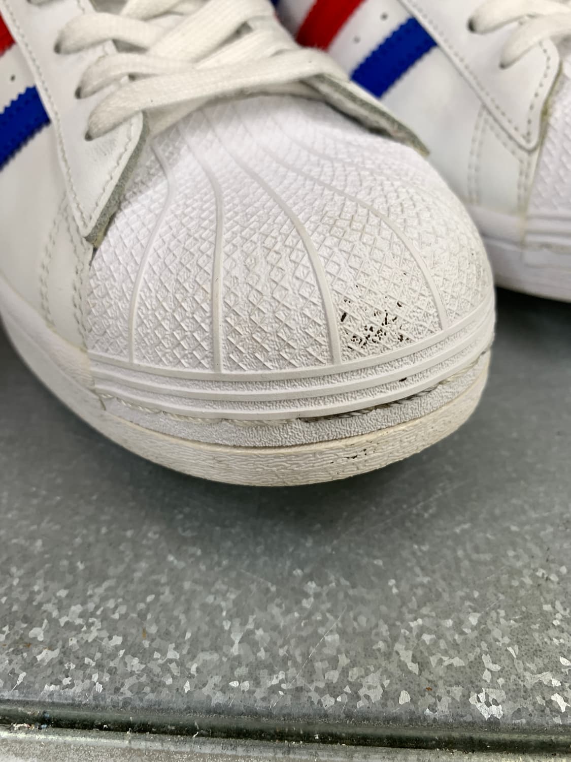 아디다스 슈퍼스타 블루 팀 컬리지 레드 270  상품이미지5