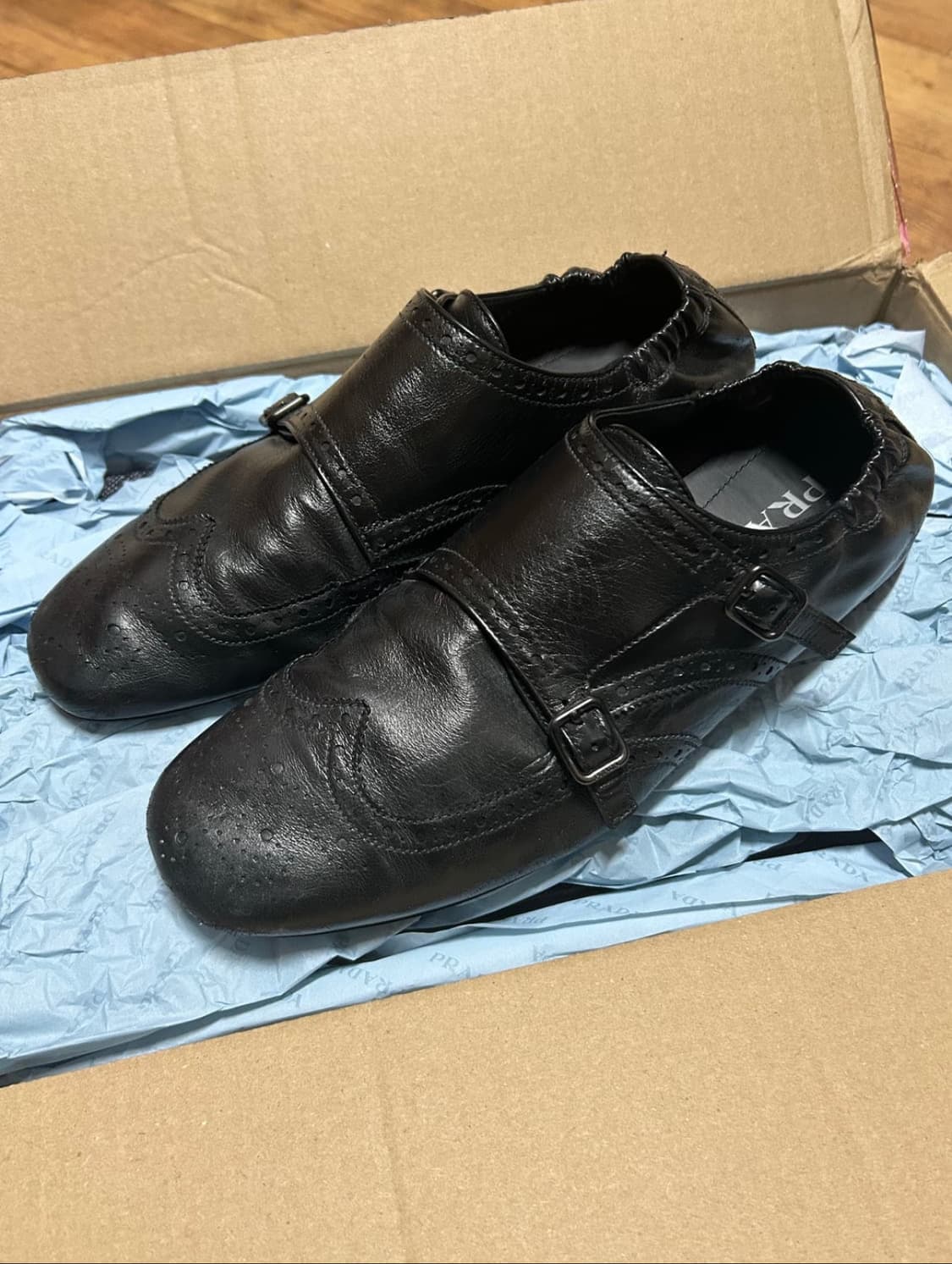 프라다 더블몽크 스트랩 상품이미지4