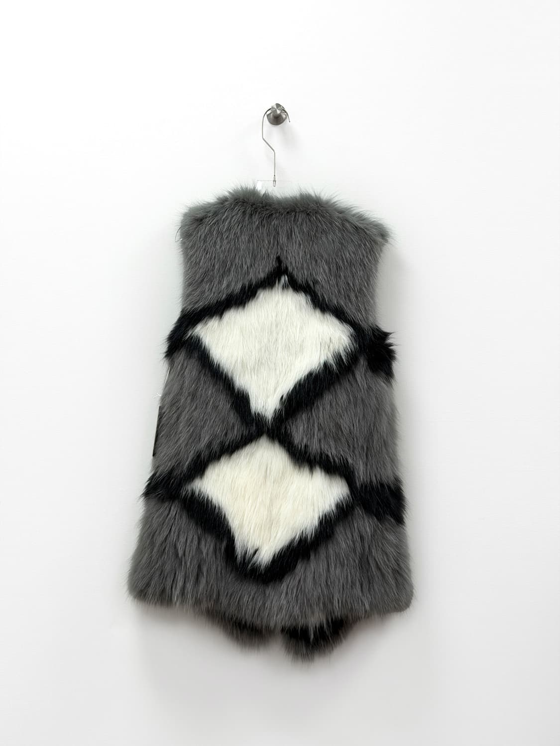 이브 살로몬 다이아몬드 인타르시아 폭스 퍼 트리코트 질레 상품이미지4