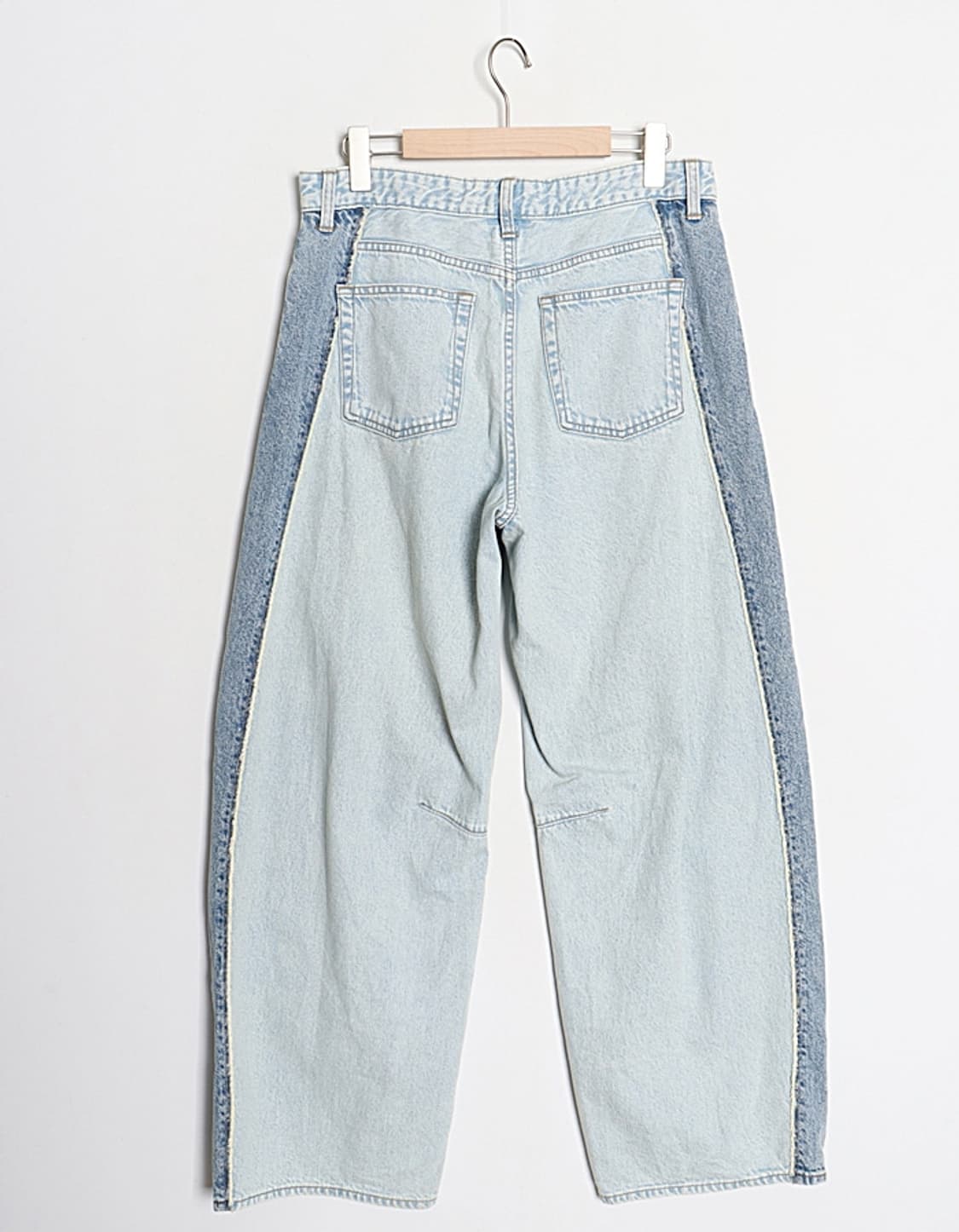 G U 2Tone Barrelleg Denim Pant (30) 상품이미지5
