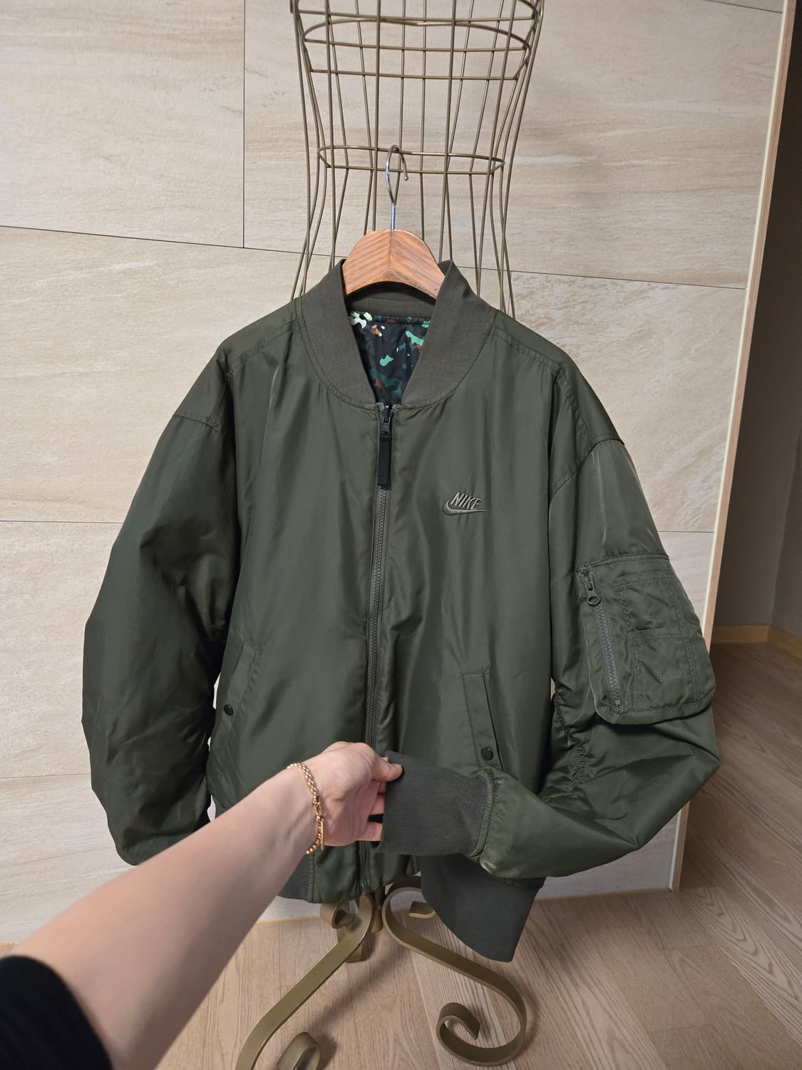 [L/100] 나이키 남성 양면 봄버 자켓 상품이미지3