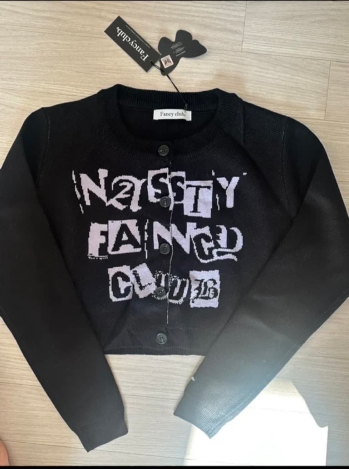 Fancy Club 블랙 가디건 팬시클럽 네스티팬시클럽 상품이미지1