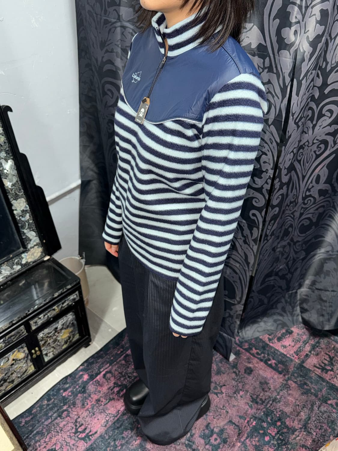 lafuma 스트라이프 키치 반집업 폴리스 상품이미지2