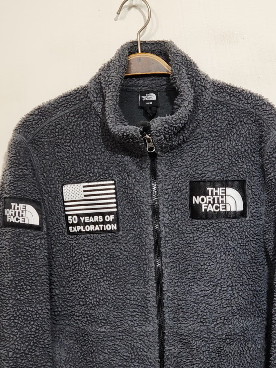 (M) 노스페이스 플리스 점퍼 차콜 뽀글이 후리스 자켓  상품이미지2