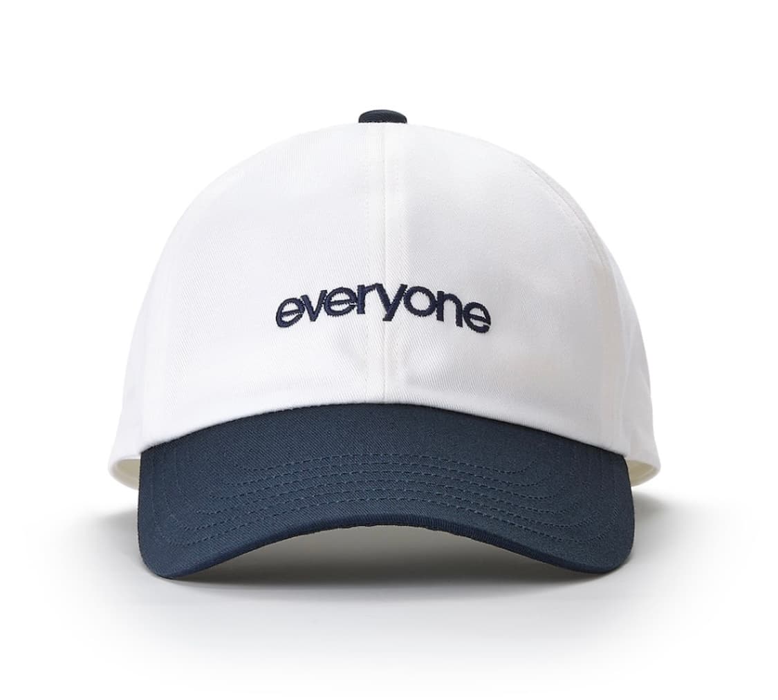everyone og logo daily cap (WHITE/NAVY) 상품이미지1