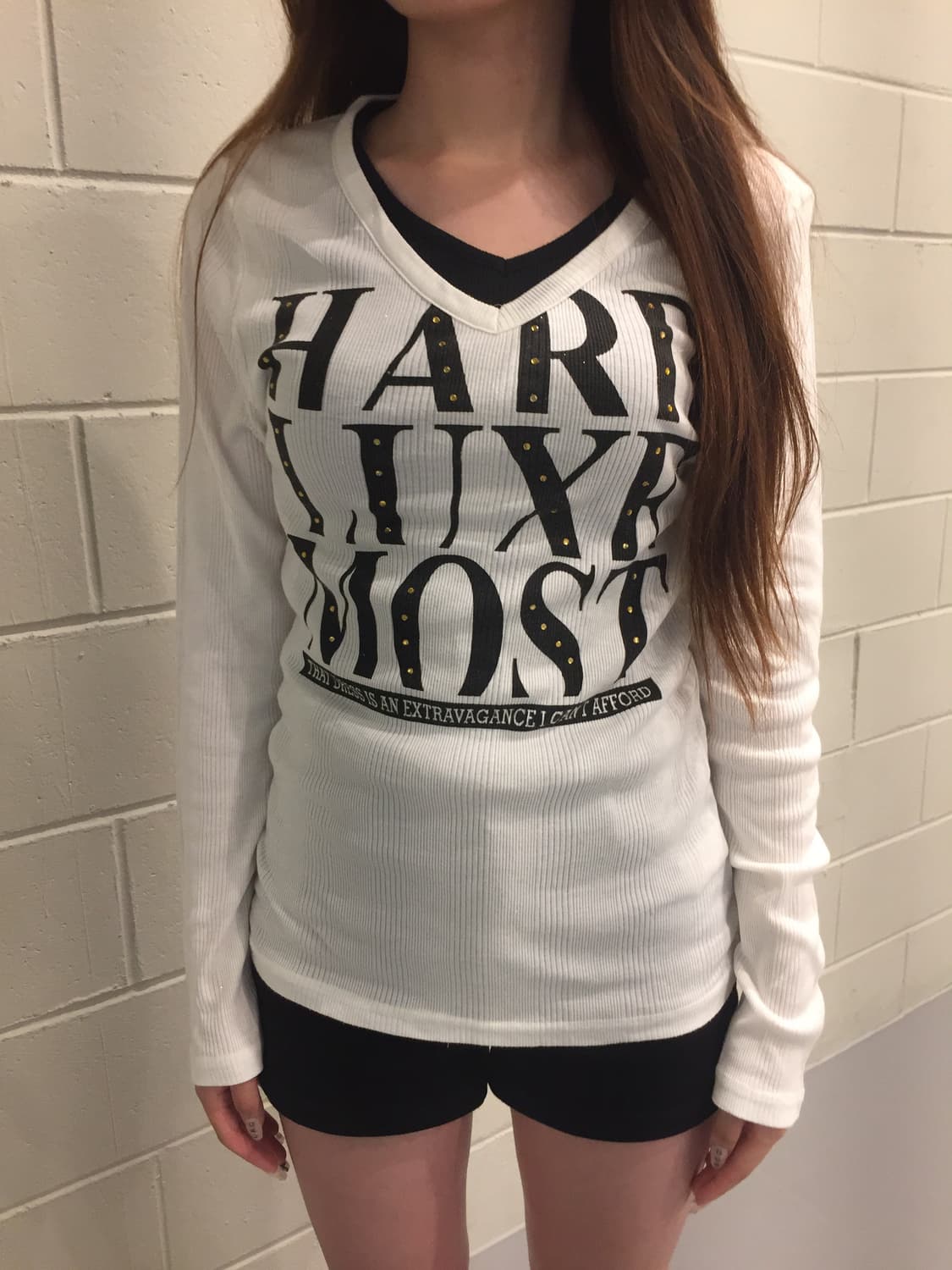 “BODY WAVE” Punk layered V-neck  상품이미지2