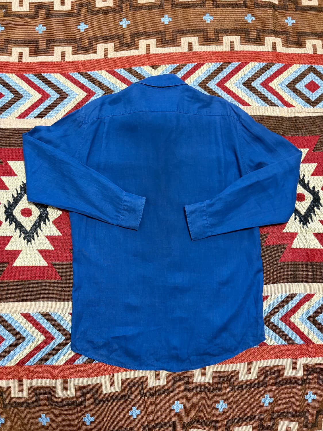 105) 라코스테 린넨 마 셔츠 여름용 셔츠 블루 상품이미지7