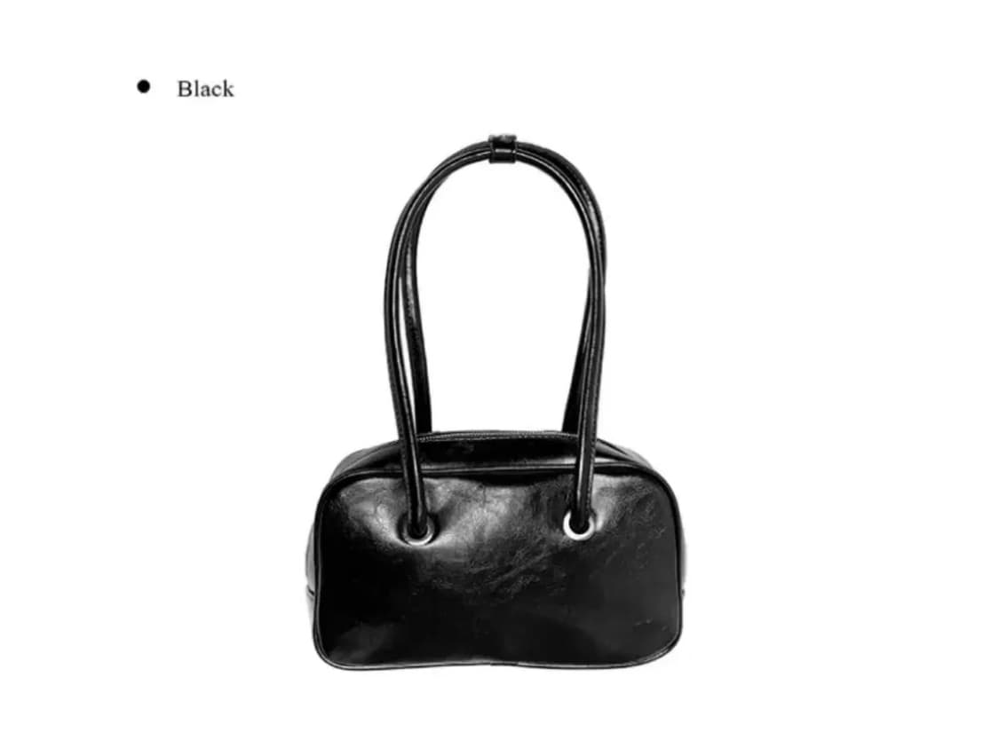 애니원모어 호라 스퀘어 사각 레더 숄더백 블랙 상품이미지1