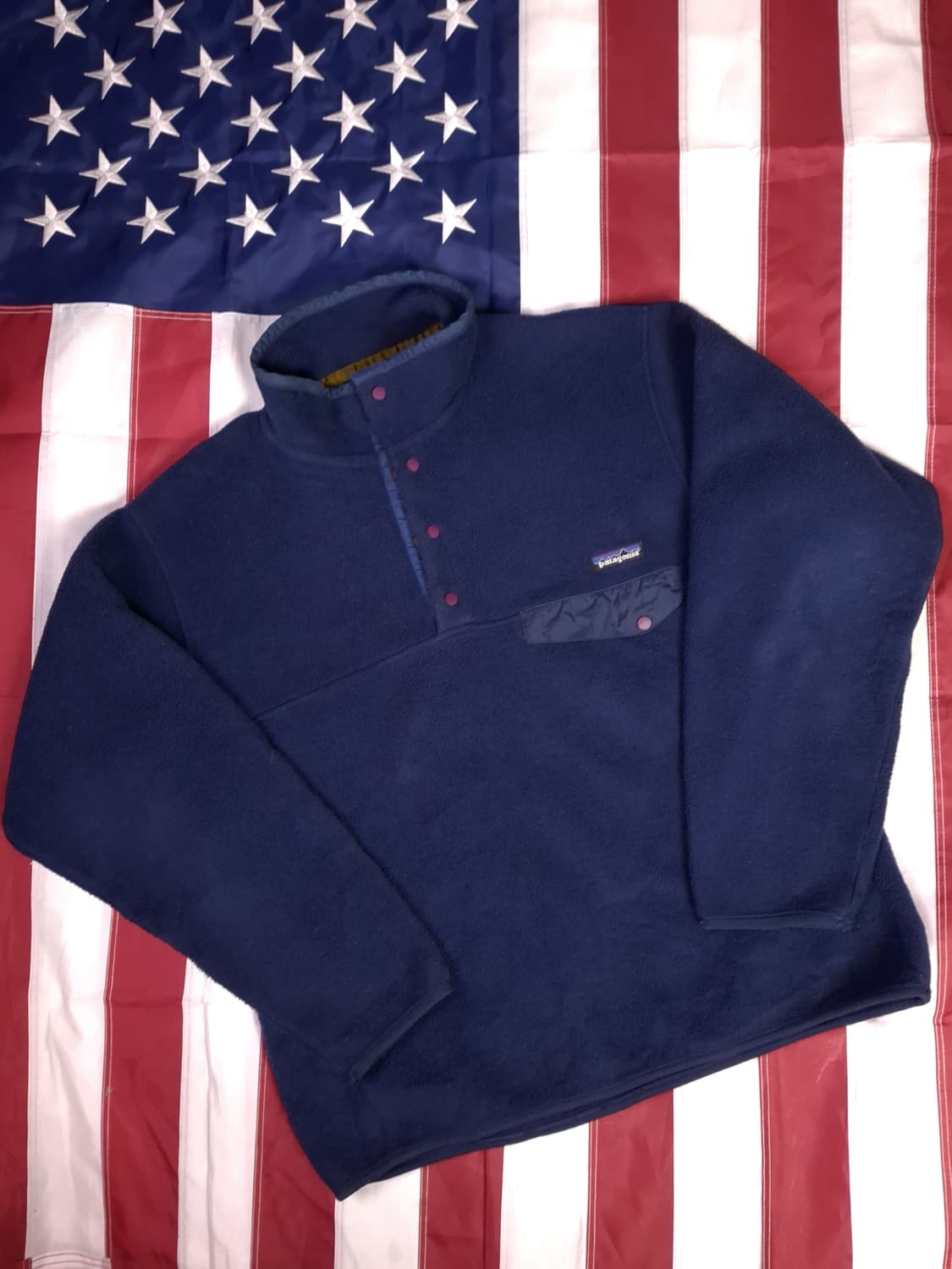 오리지날 90's 파타고니아 신칠라 스냅티 플리스 풀오버 상품이미지1