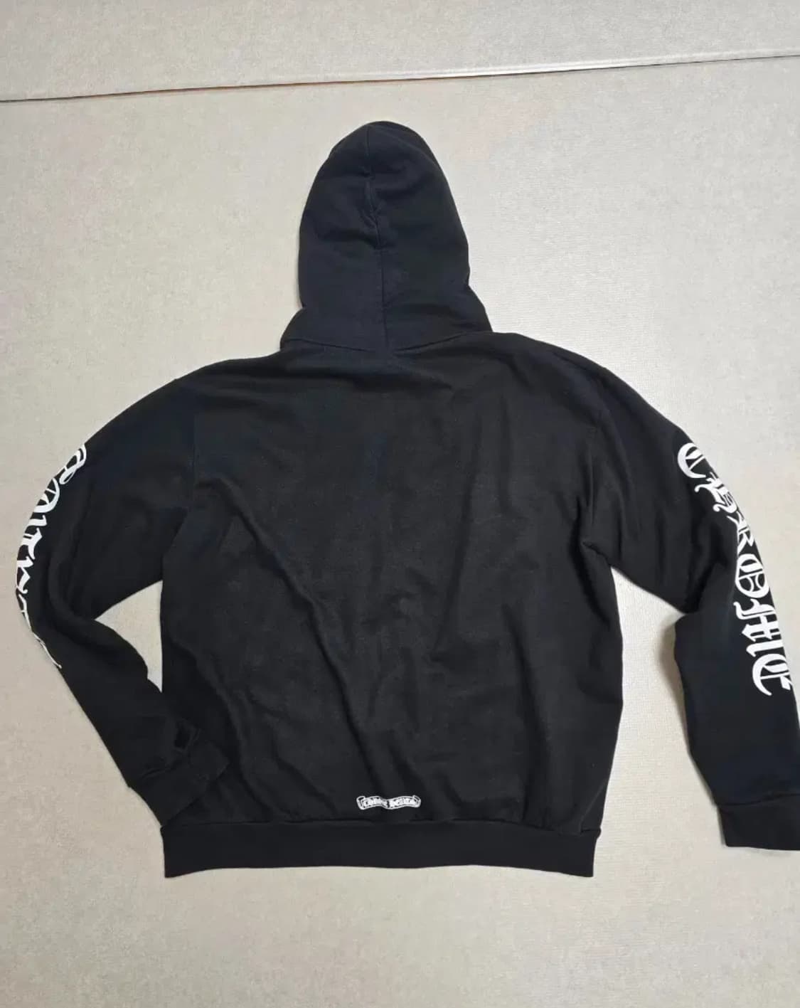 크롬하츠 버티컬 롱 플리스 후드집업 블랙 L 상품이미지2