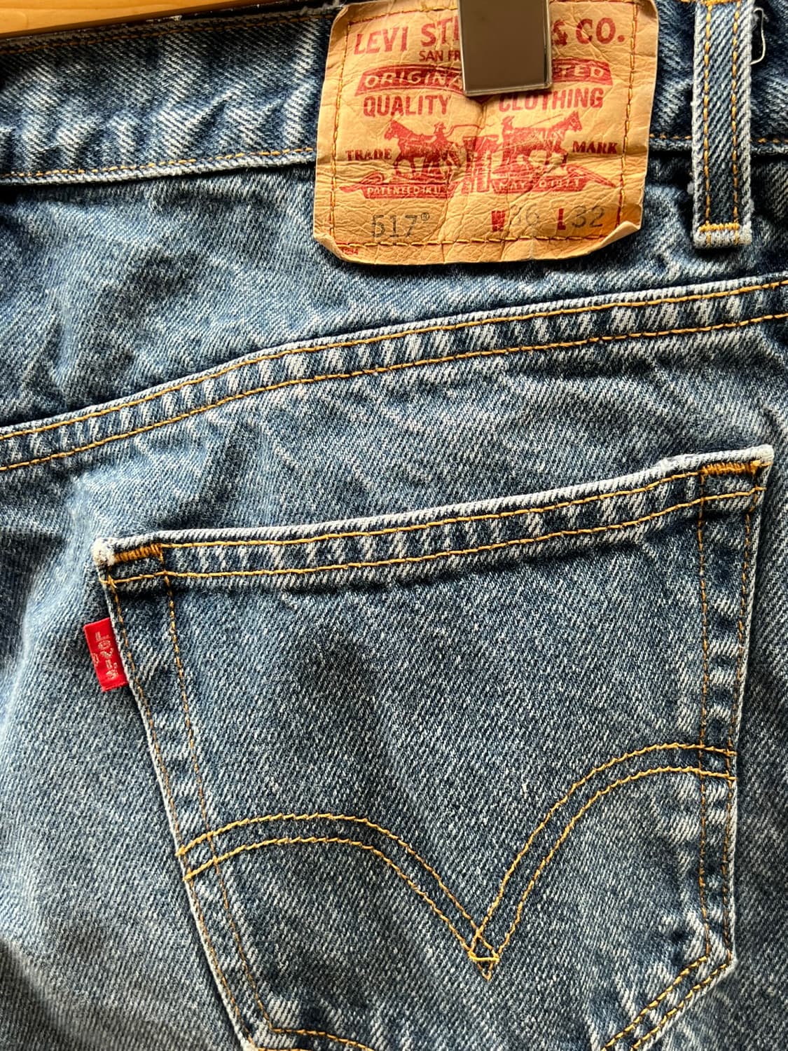 [36x32] 리바이스 517 부츠컷 플레어 데님 팬츠 상품이미지10