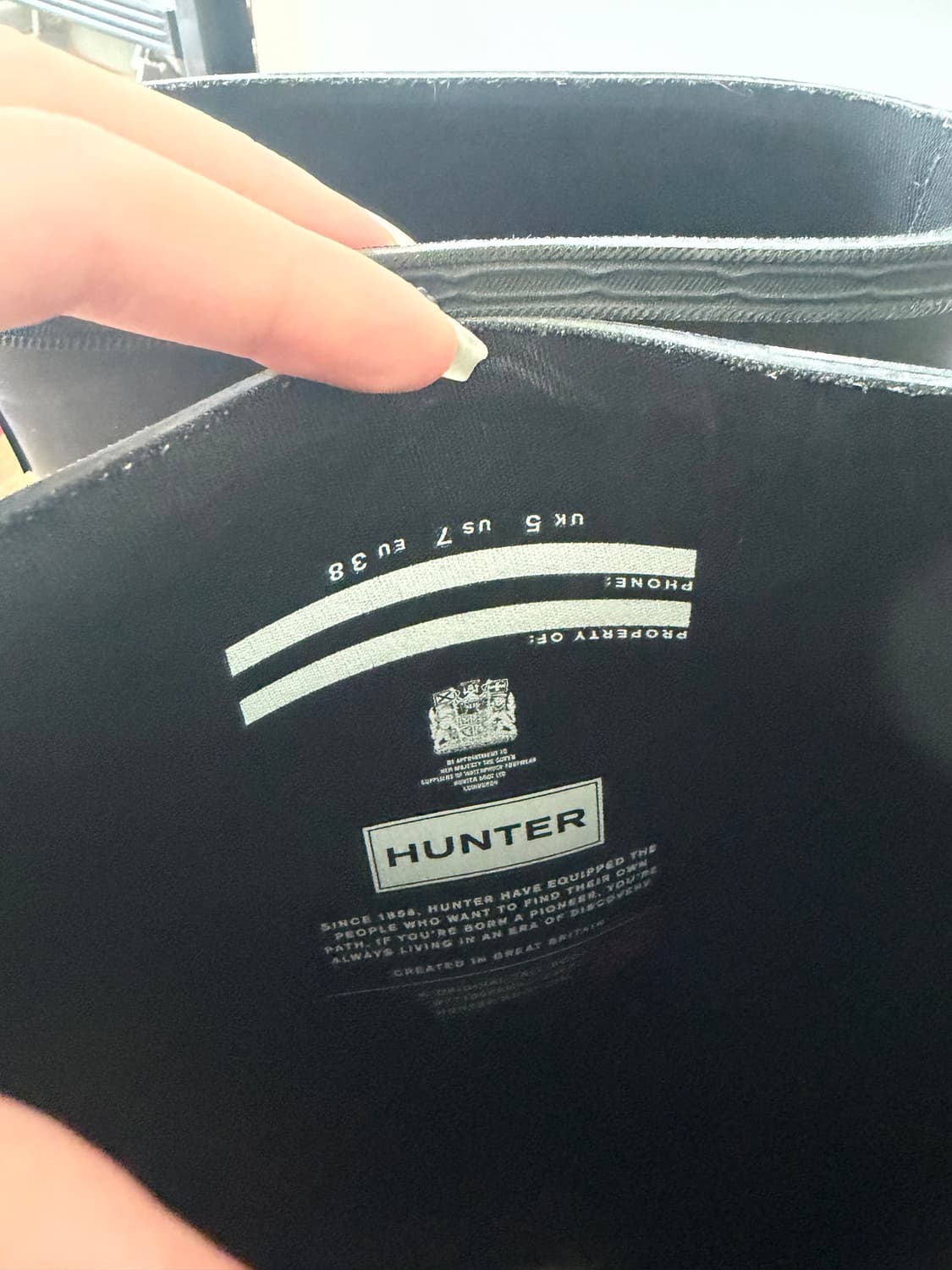 헌터 오리지널 톨 레인부츠 240 상품이미지4