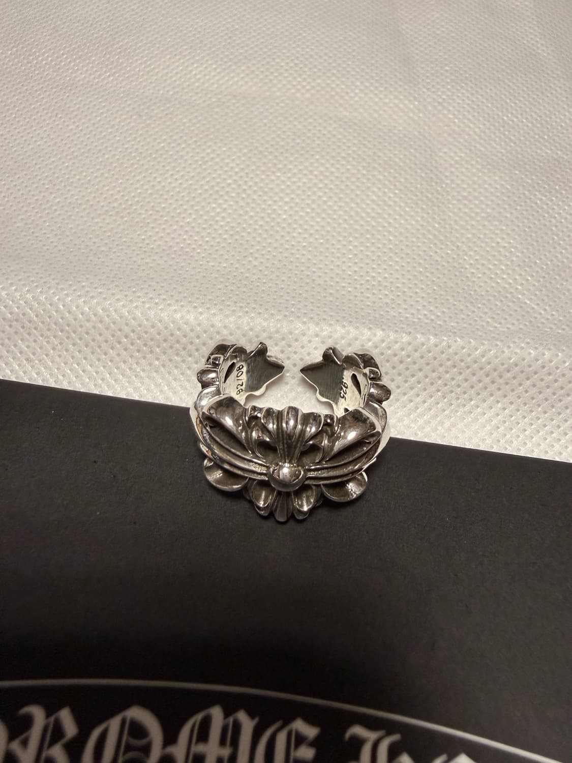 크롬하츠 더블 플로랄 링 us8 매장판 상품이미지1