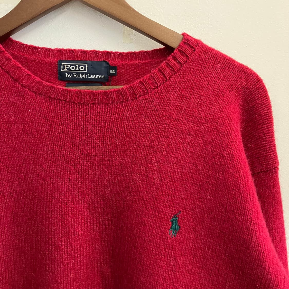 N12 폴로 니트 레드 상품이미지1