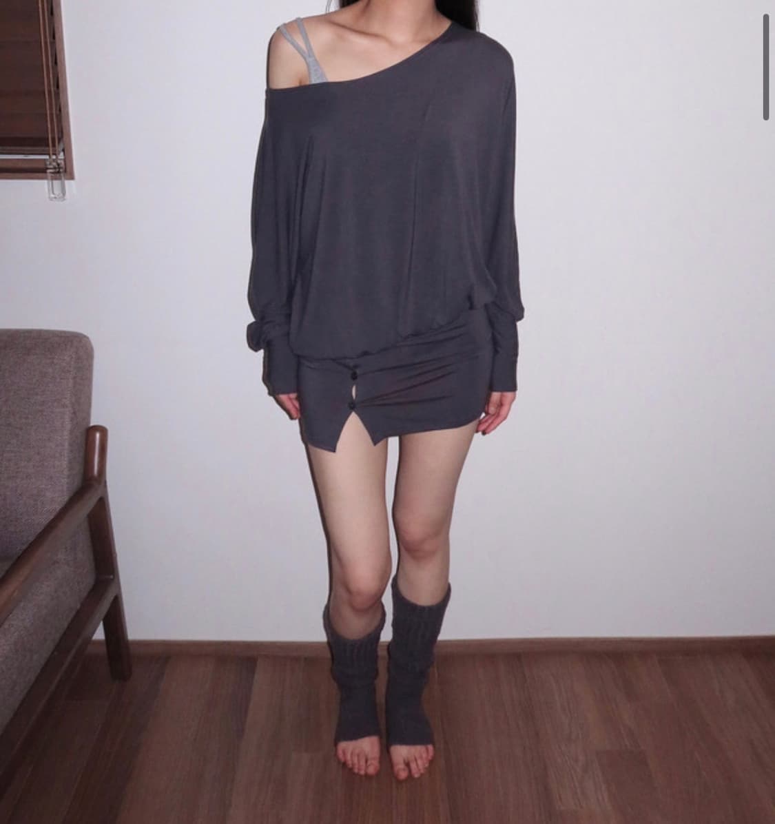 낫띵인커먼 에일린 버튼 원피스탑 상품이미지2