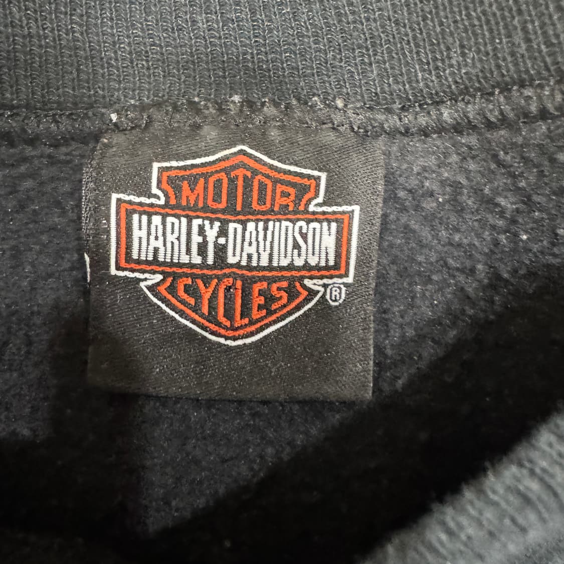 할리데이비슨 블랙 맨투맨 티셔츠 상품이미지3