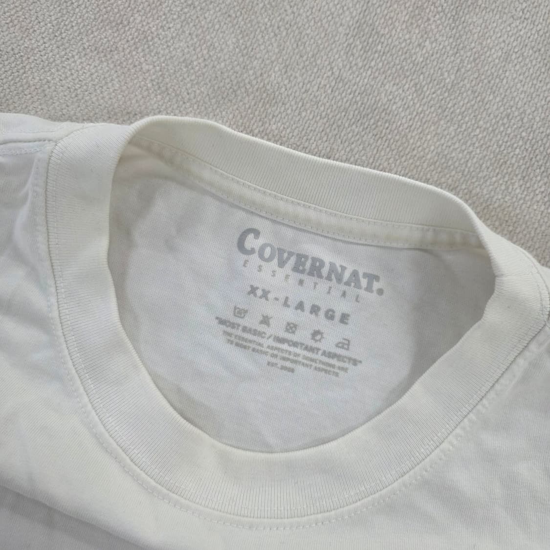 2XL 커버낫 스몰 어센틱 로고 반팔티 0225J 상품이미지2