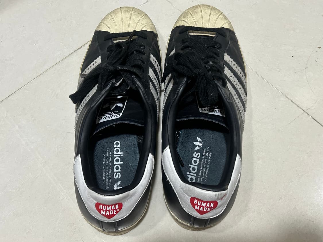 아디다스x휴먼메이드 슈퍼스타 블랙 상품이미지5