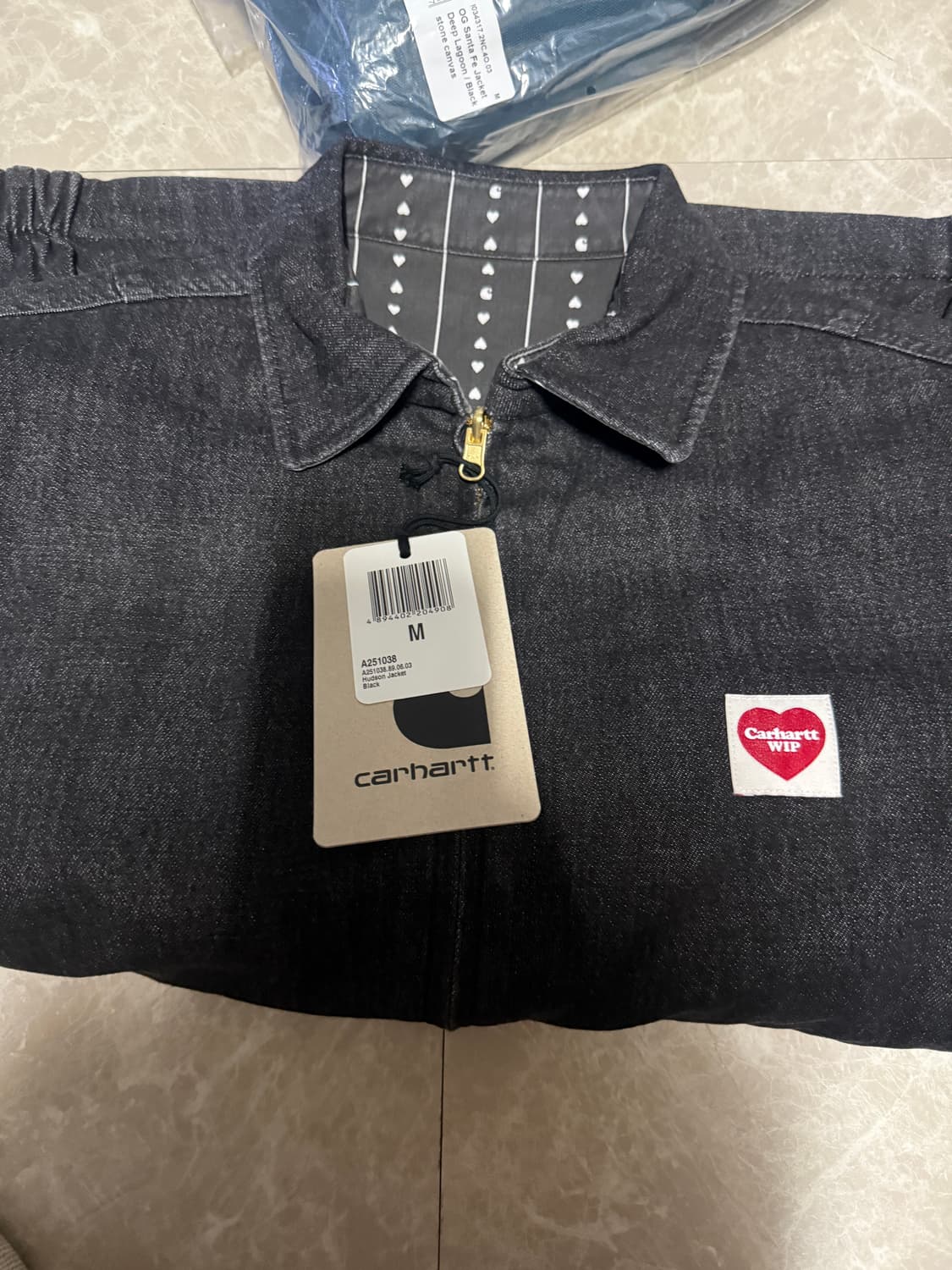 M사이즈 칼하트WIP 허드슨 자켓 블랙 상품이미지1