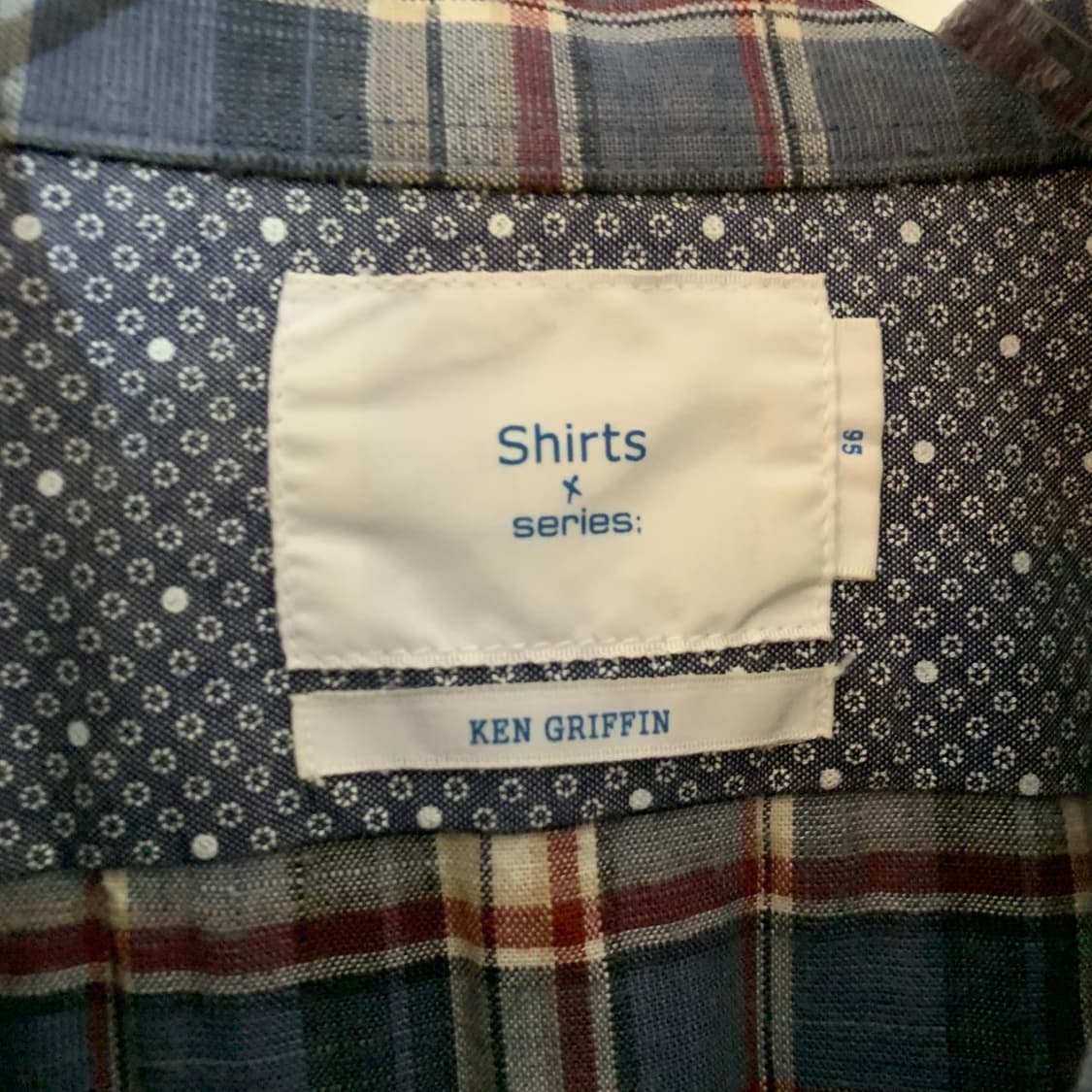 M 시리즈 켄 그리핀 체크 셔츠 남방 상품이미지5