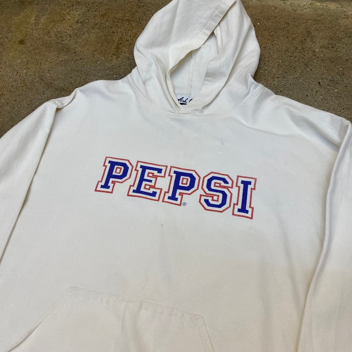 USA 미국 빈티지 펩시 콜라 화이트 후드티 상품이미지4