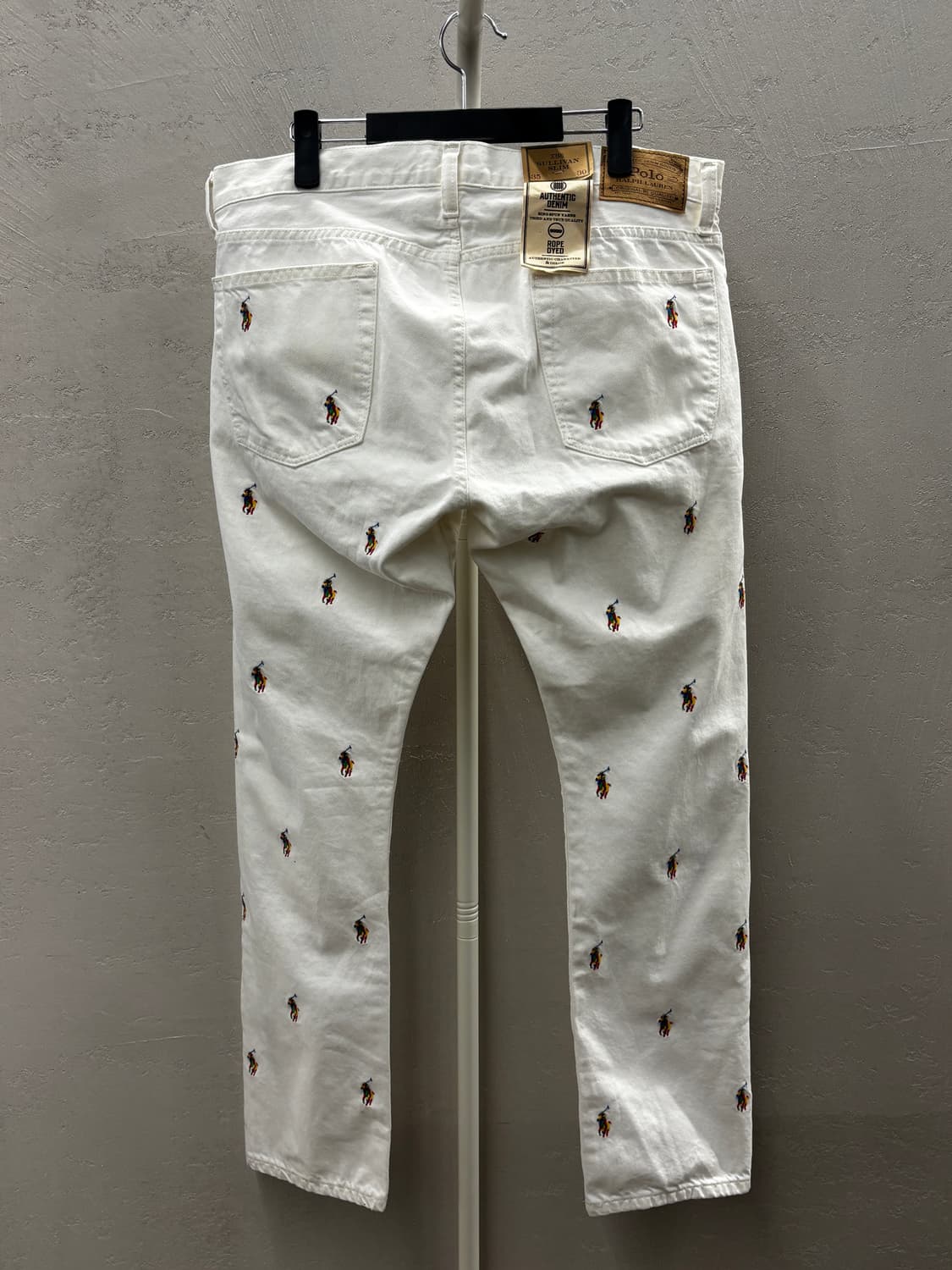 폴로 랄프로렌 화이트 포니 자수 청바지 35x30 상품이미지10