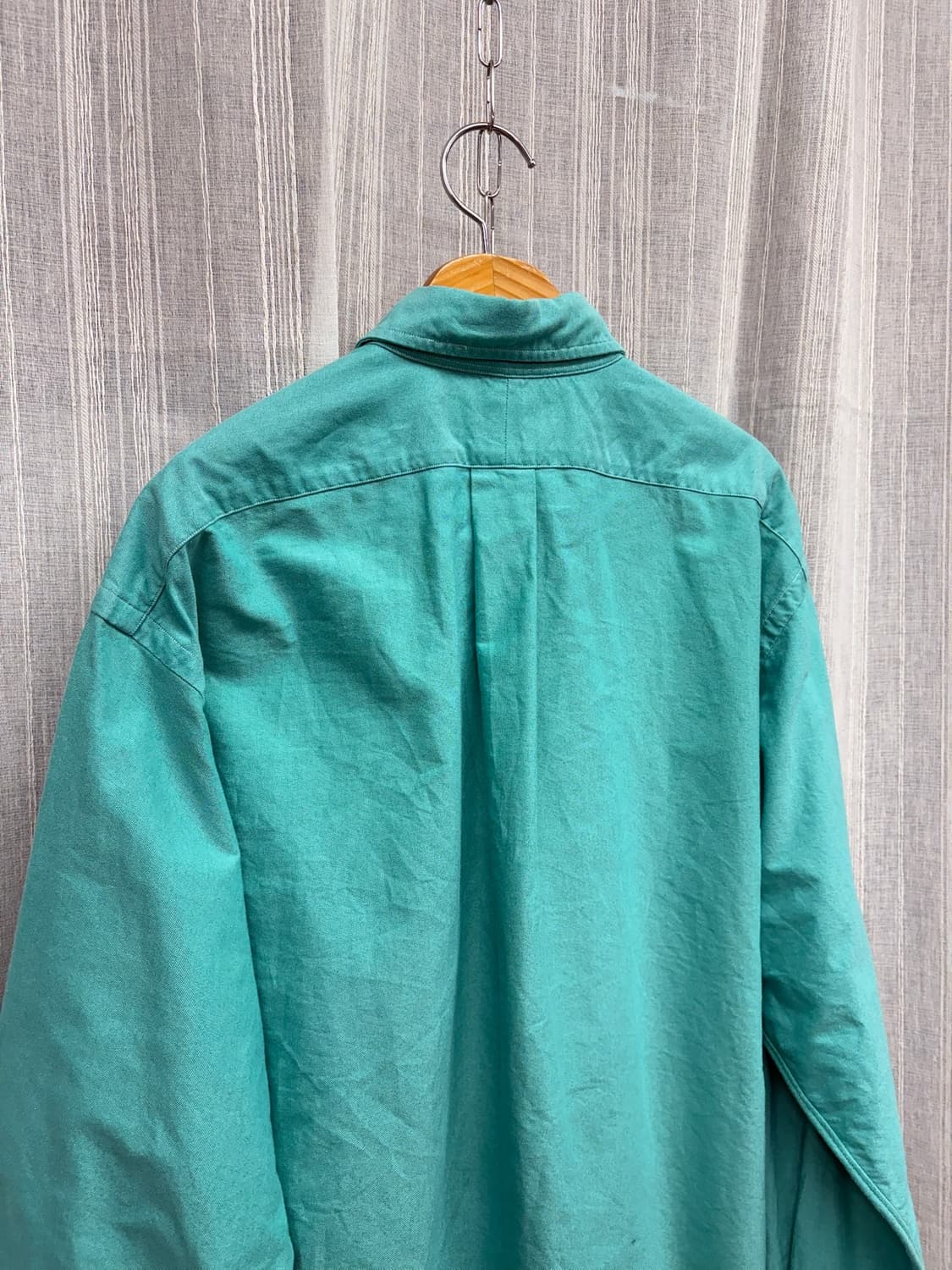 폴로 랄프로렌 빅 옥스포드 에메랄드 그린 셔츠 상품이미지6