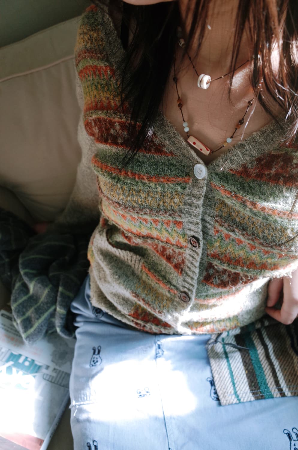 (only one) mint round cracker necklace 상품이미지7