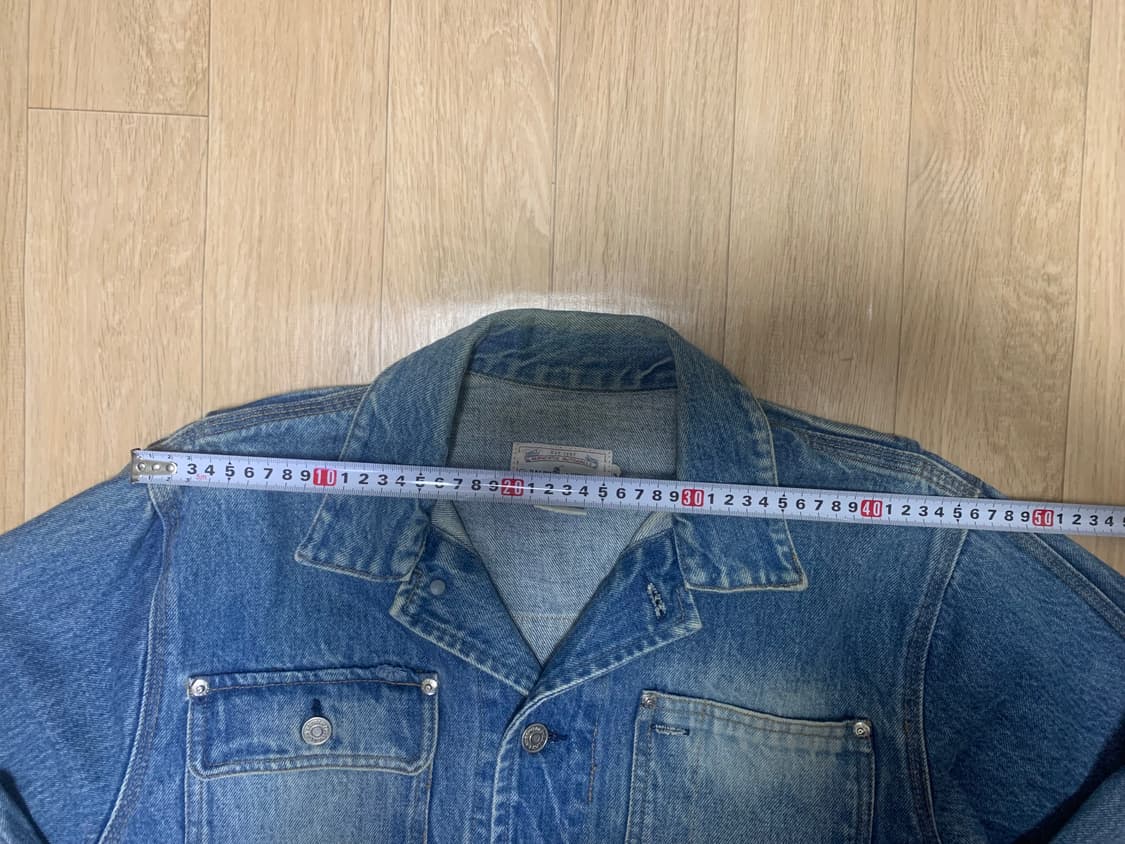 [M] 90s 랄프로렌 덩가리 데님 성조기 자켓 상품이미지4