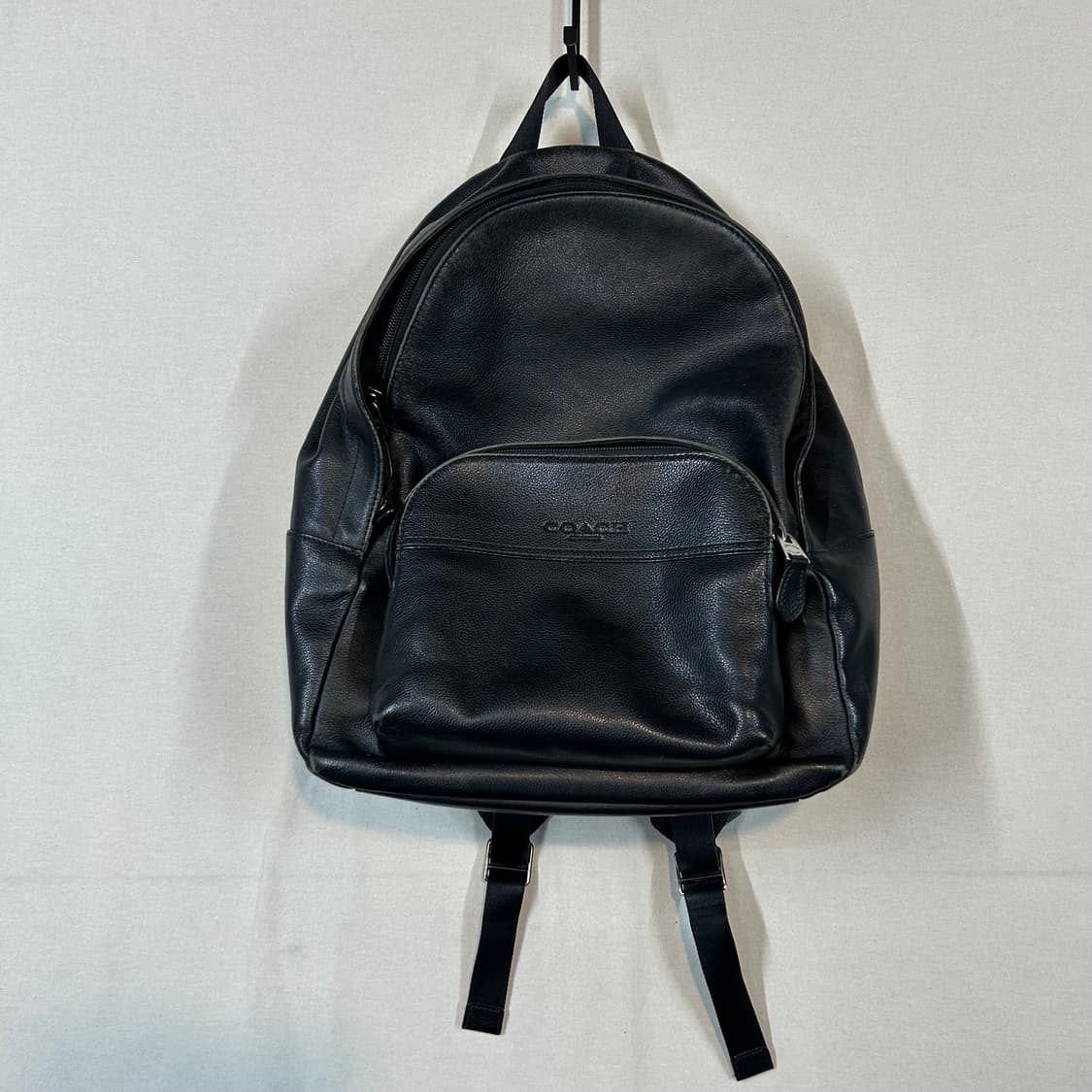 코치 COACH 레더 백팩 블랙 상품이미지1