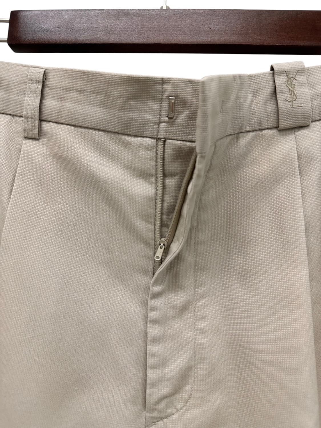 00s YSL 생로랑 치노팬츠 아이보리 (32) 상품이미지4