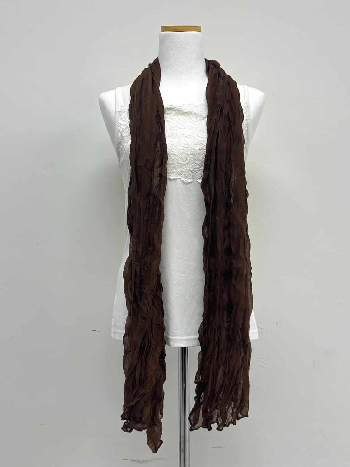 빈티지 브라운 머플러 상품이미지6