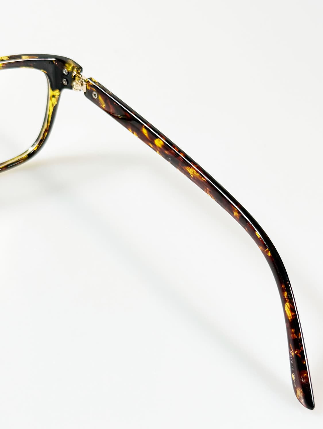 RORGGE 토터스쉘 뿔테 스퀘어 프레임 빈티지 안경 상품이미지6