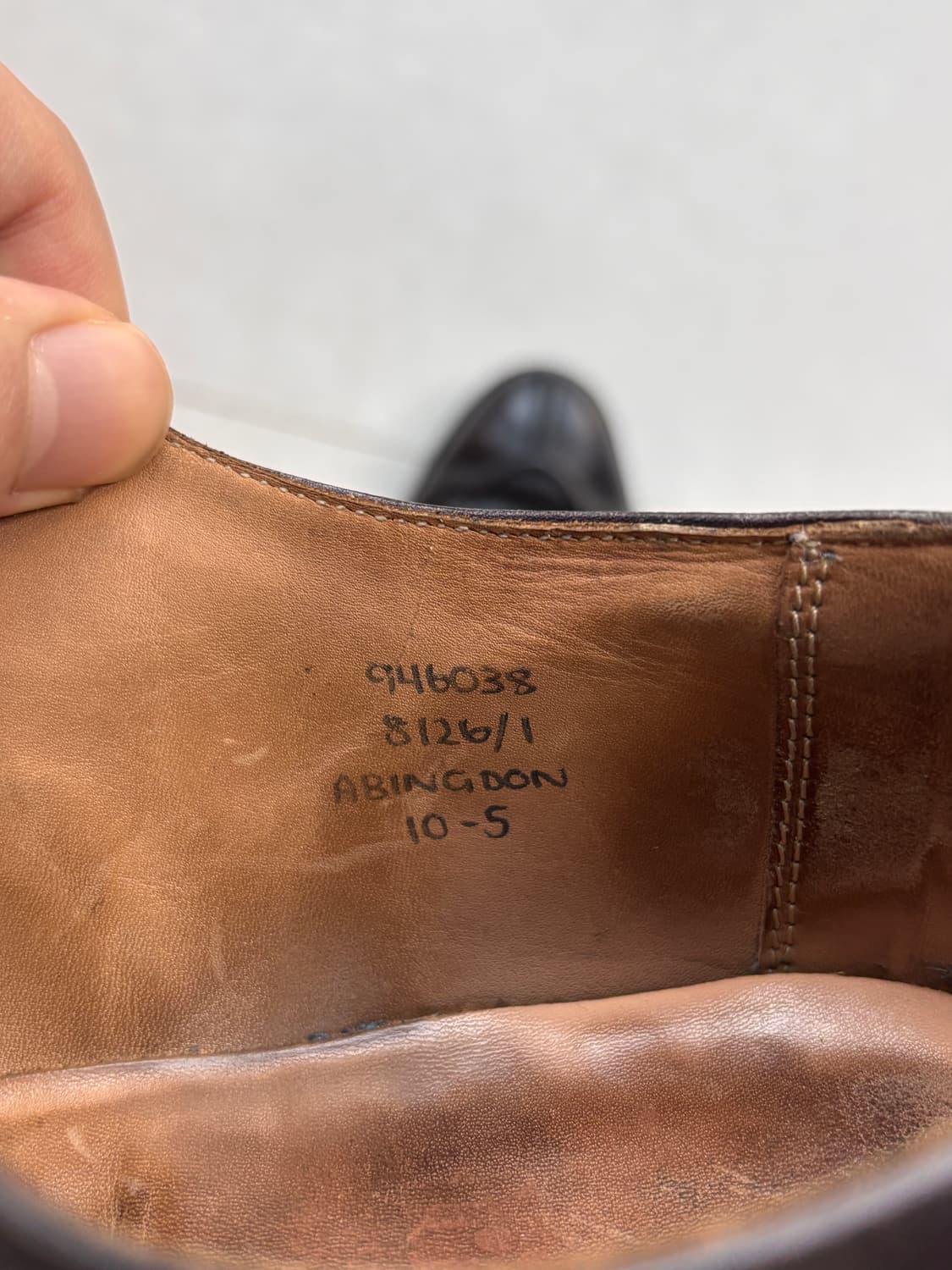 트리커즈 애빙던 UK10 / 빈티지 블랙 U팁 더비 비브람 상품이미지7