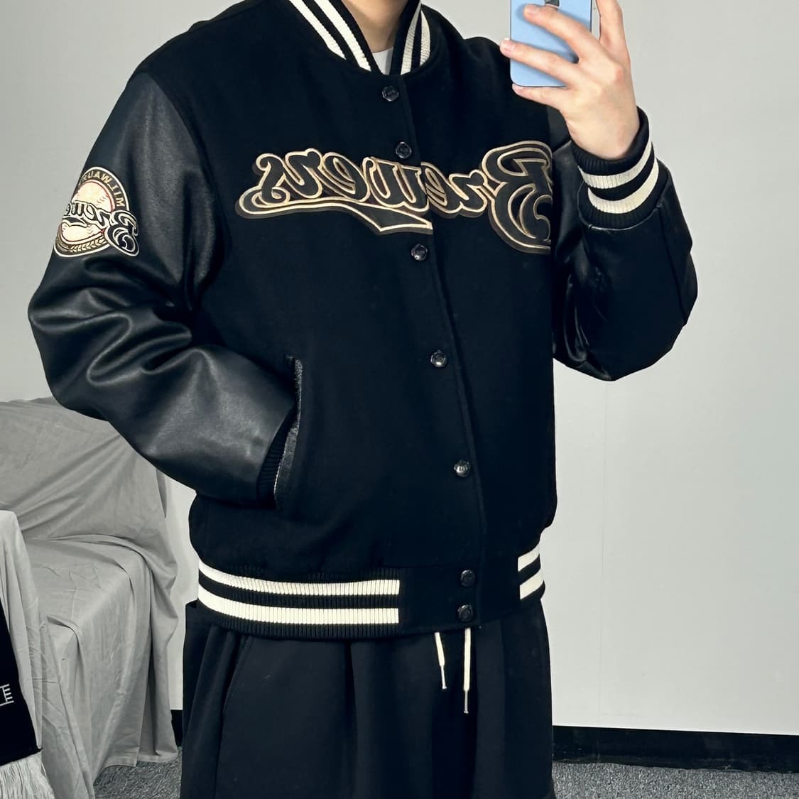 MLB 00‘s 밀워키 브루어스 바시티 자켓 M  상품이미지1