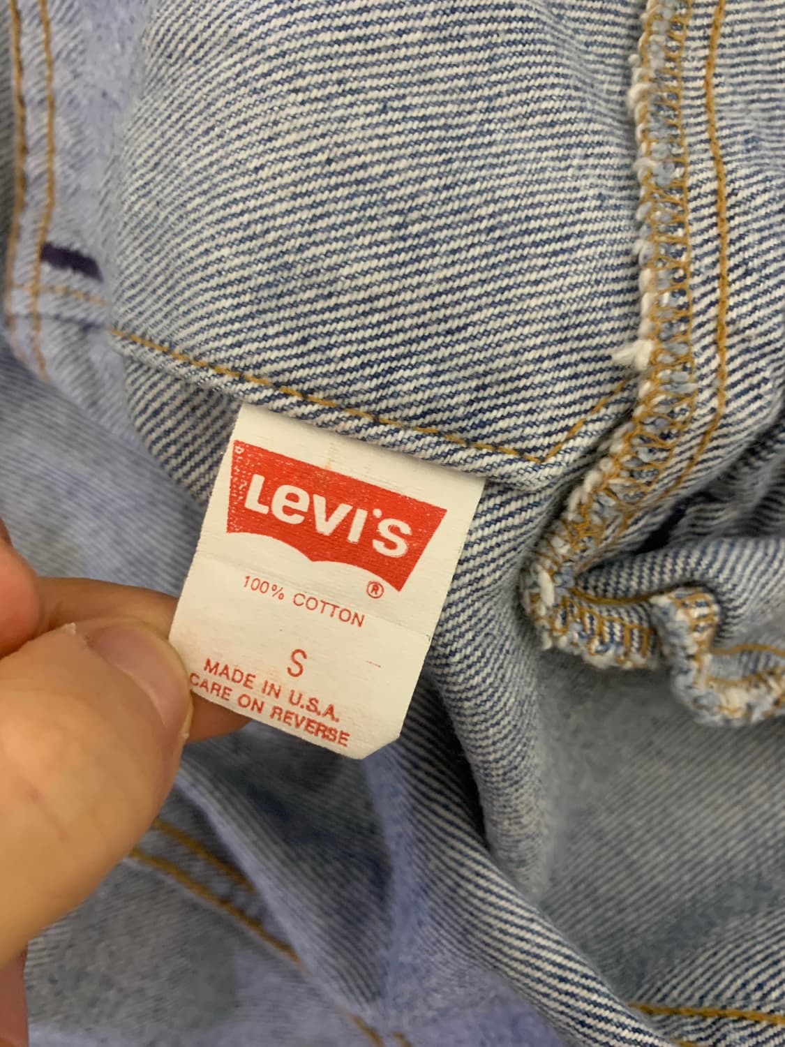 80s USA 빈티지 리바이스 70507 3세대 데님 트러커 자켓 상품이미지5