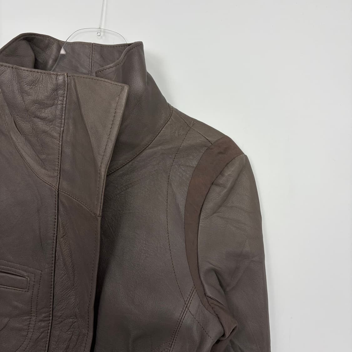 Le ciel bleu 패턴 가죽 자켓 상품이미지3