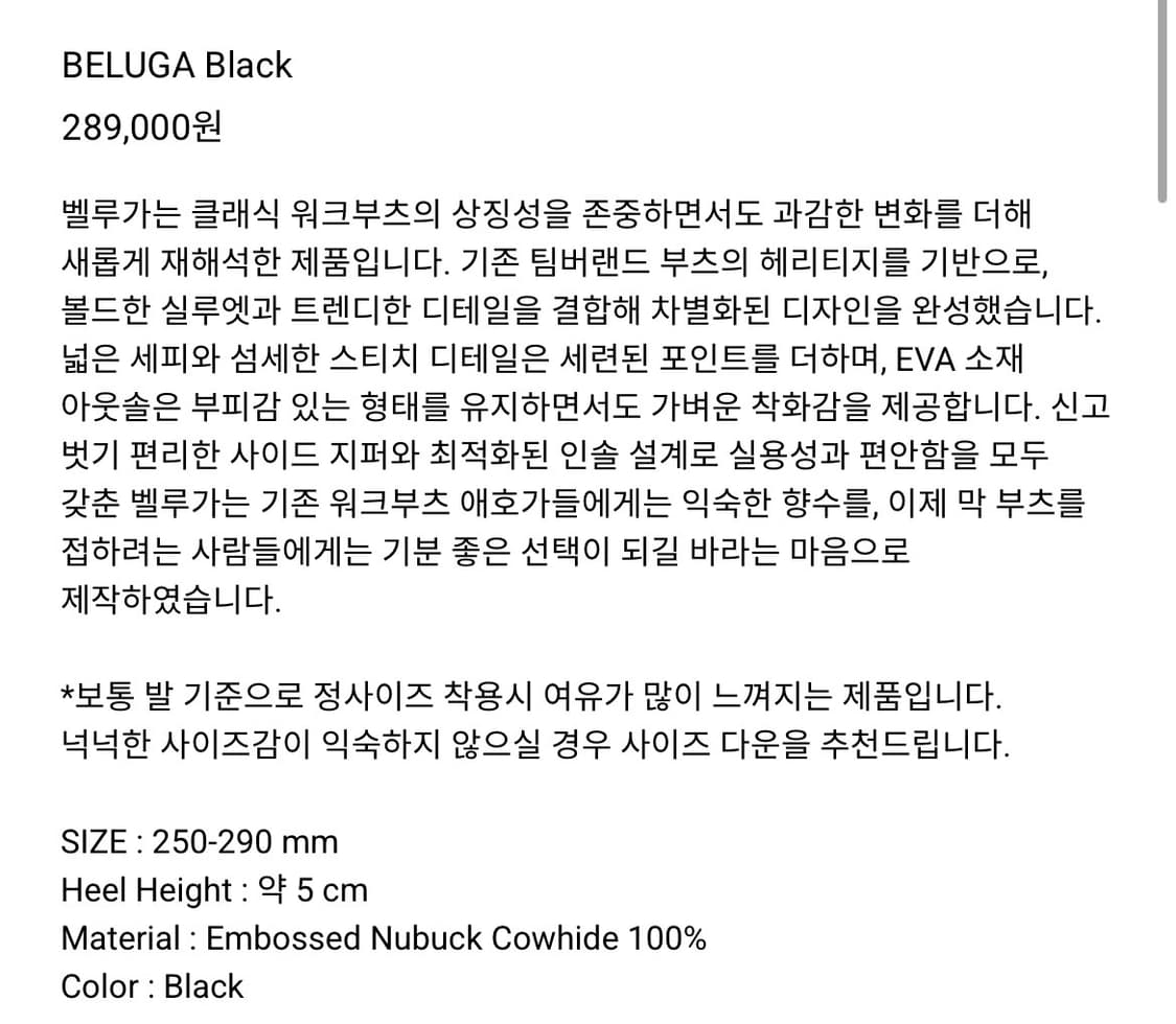 쏘유에슈어 BELUGA Black 250 상품이미지4